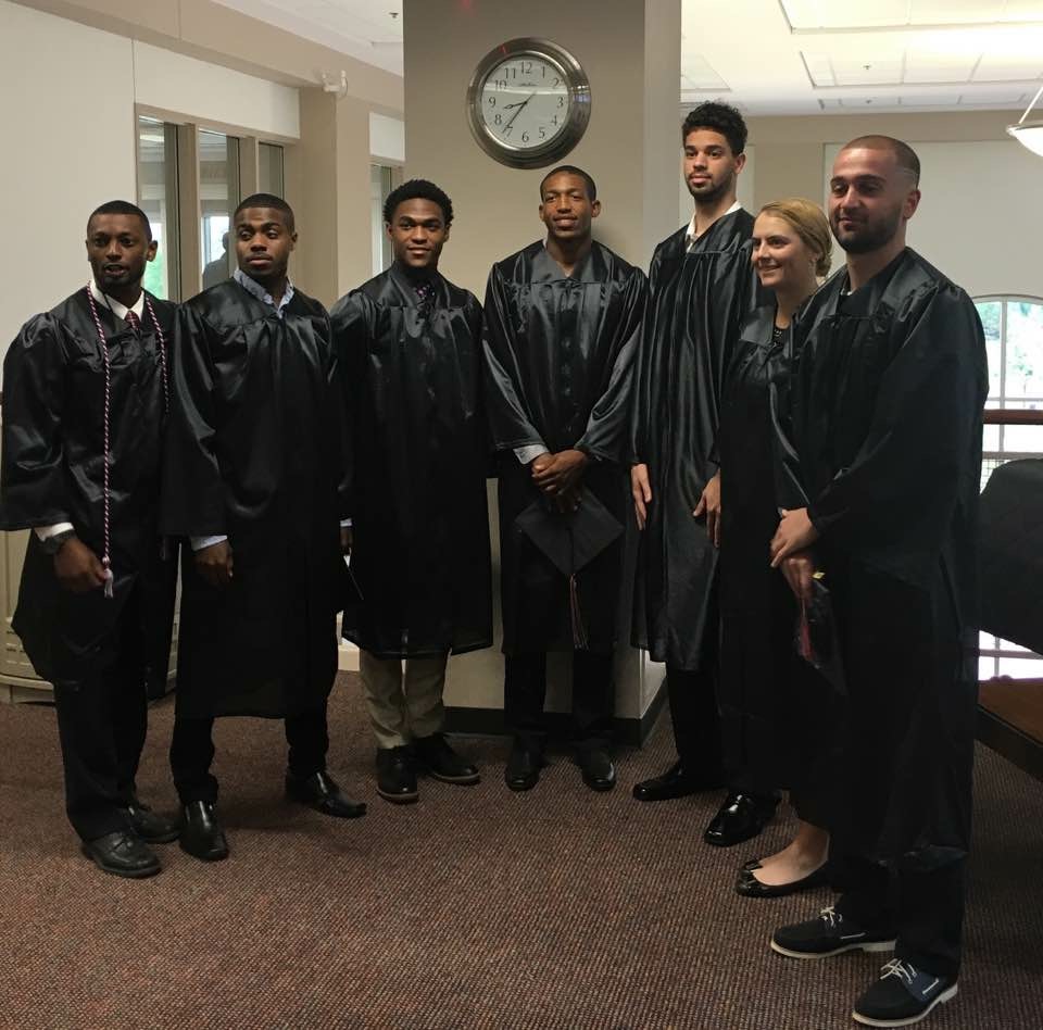 2017 Graduate Breakfast - Seven of our nine graduates and their families attended.