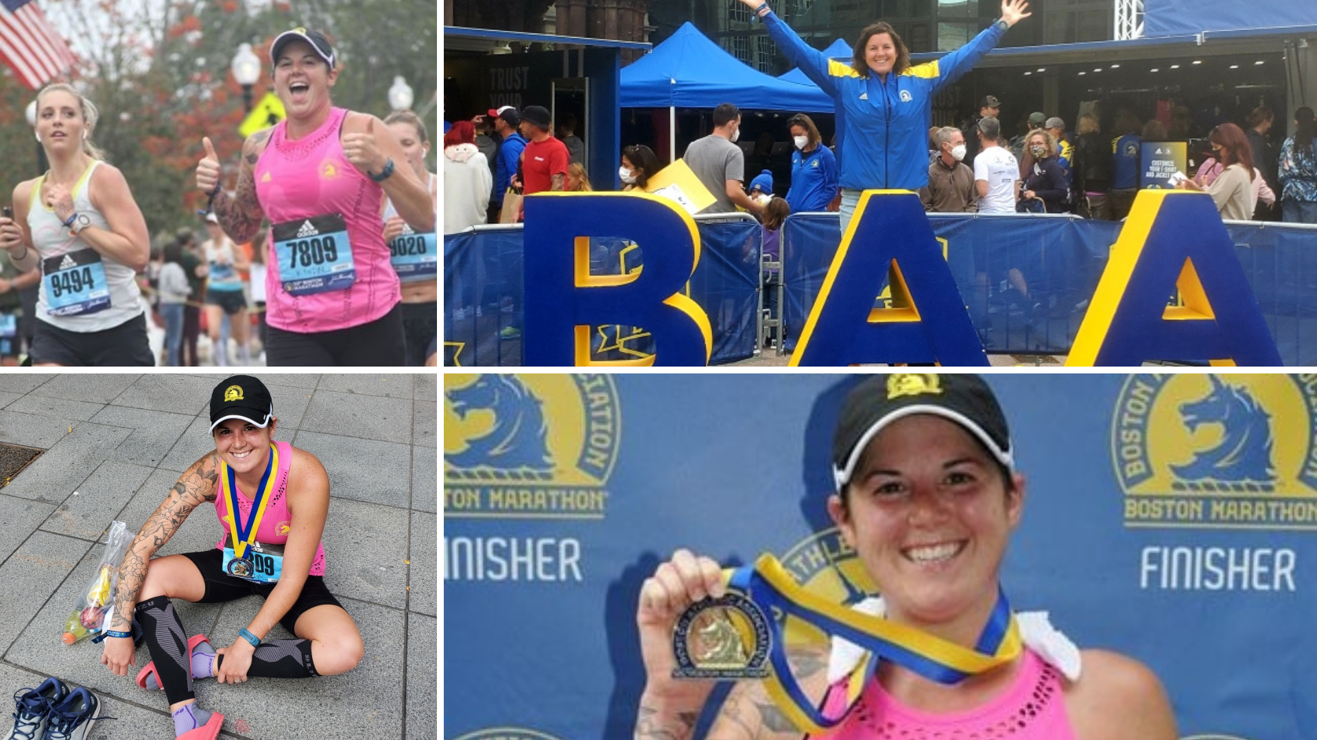 Boston Marathoner Giddens All Smiles for 26.2 Miles
