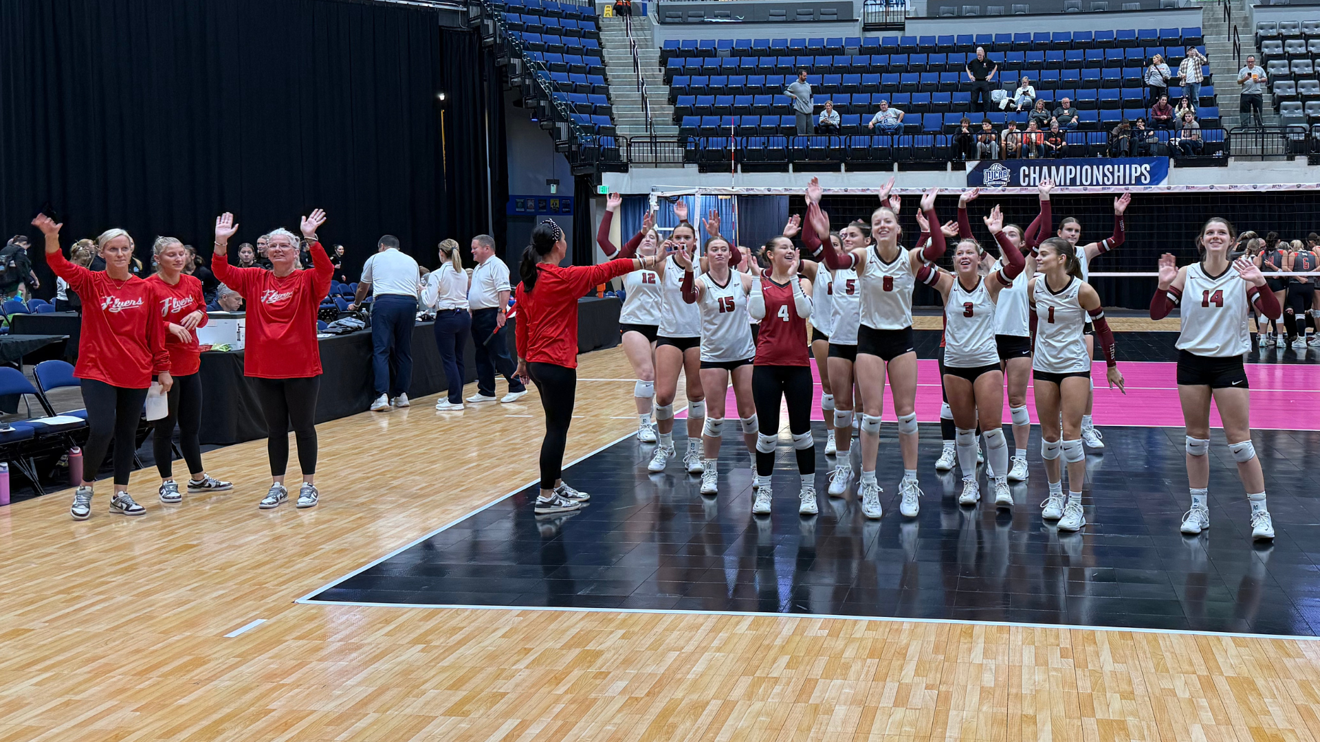 Flyers Sweep Northampton to Advance to 5th-Place Match at Nationals